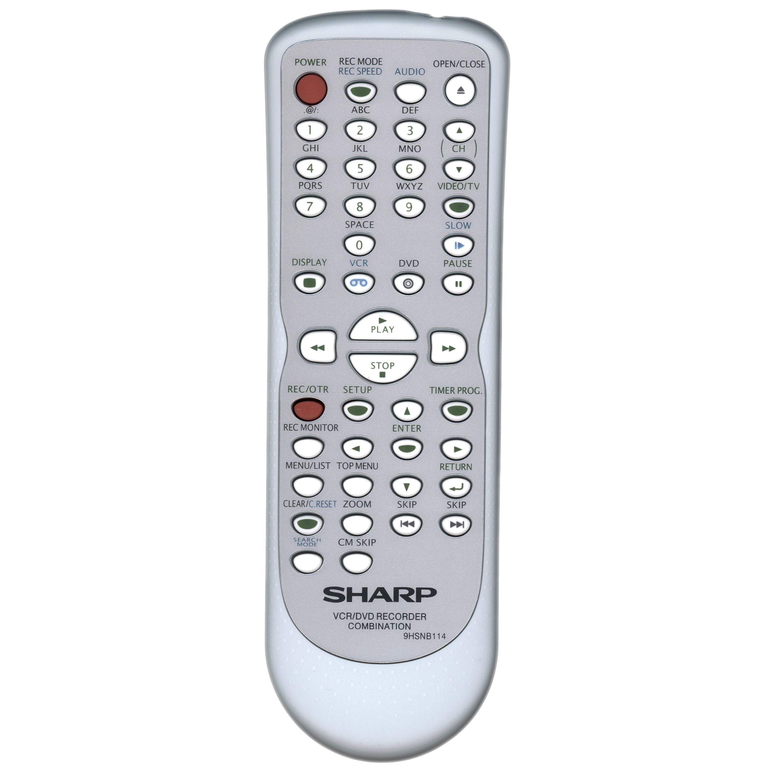 Sharp 9HSNB114 DVD/VCR Remote Control