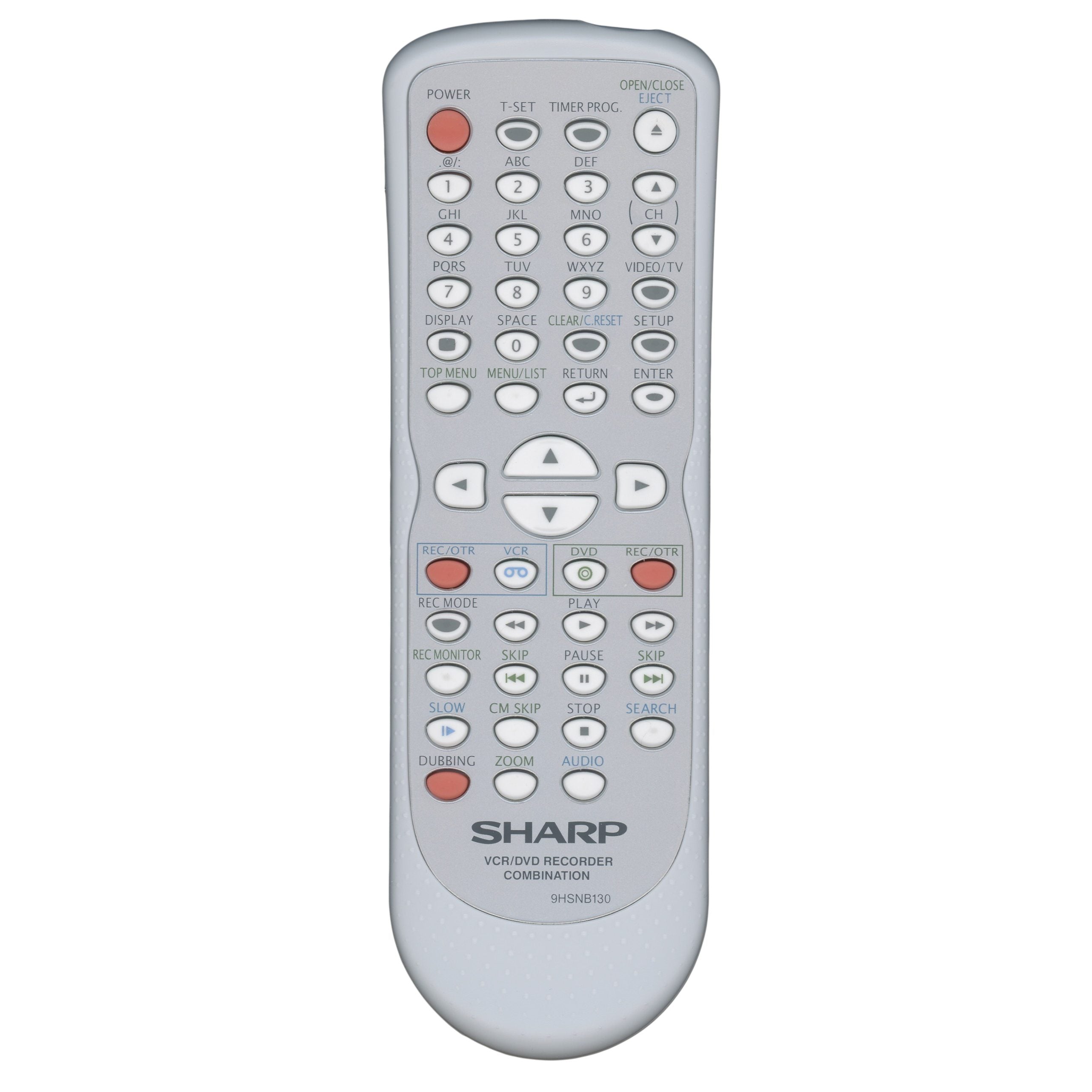 Sharp 9HSNB130UD DVD/VCR COMBO Remote Control - 9HSNB130UD