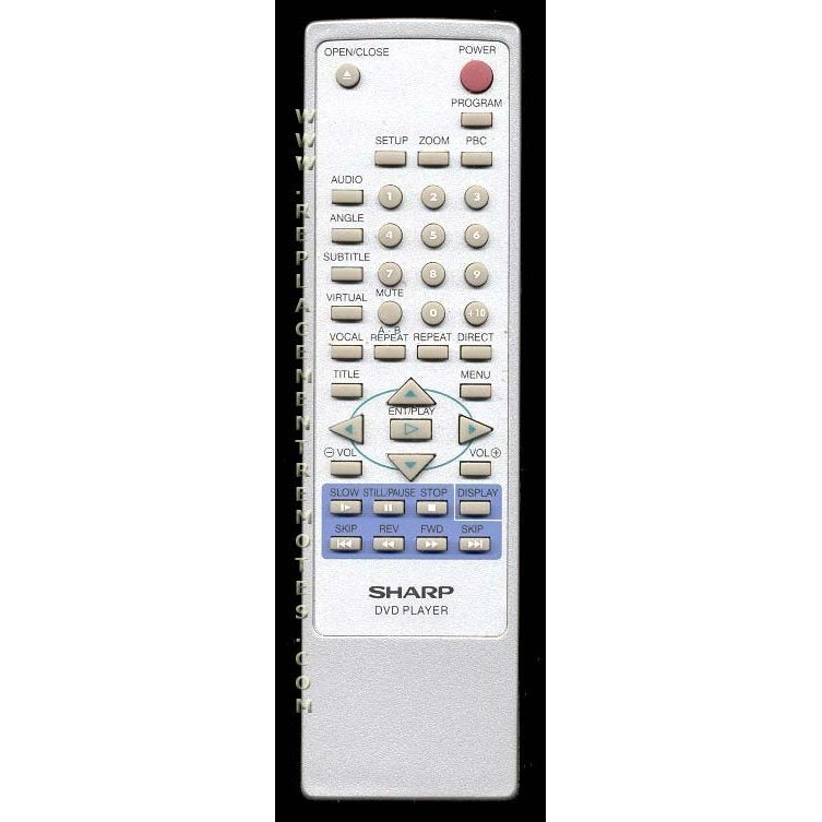 Sharp DVDPLAYER DVD Remote Control