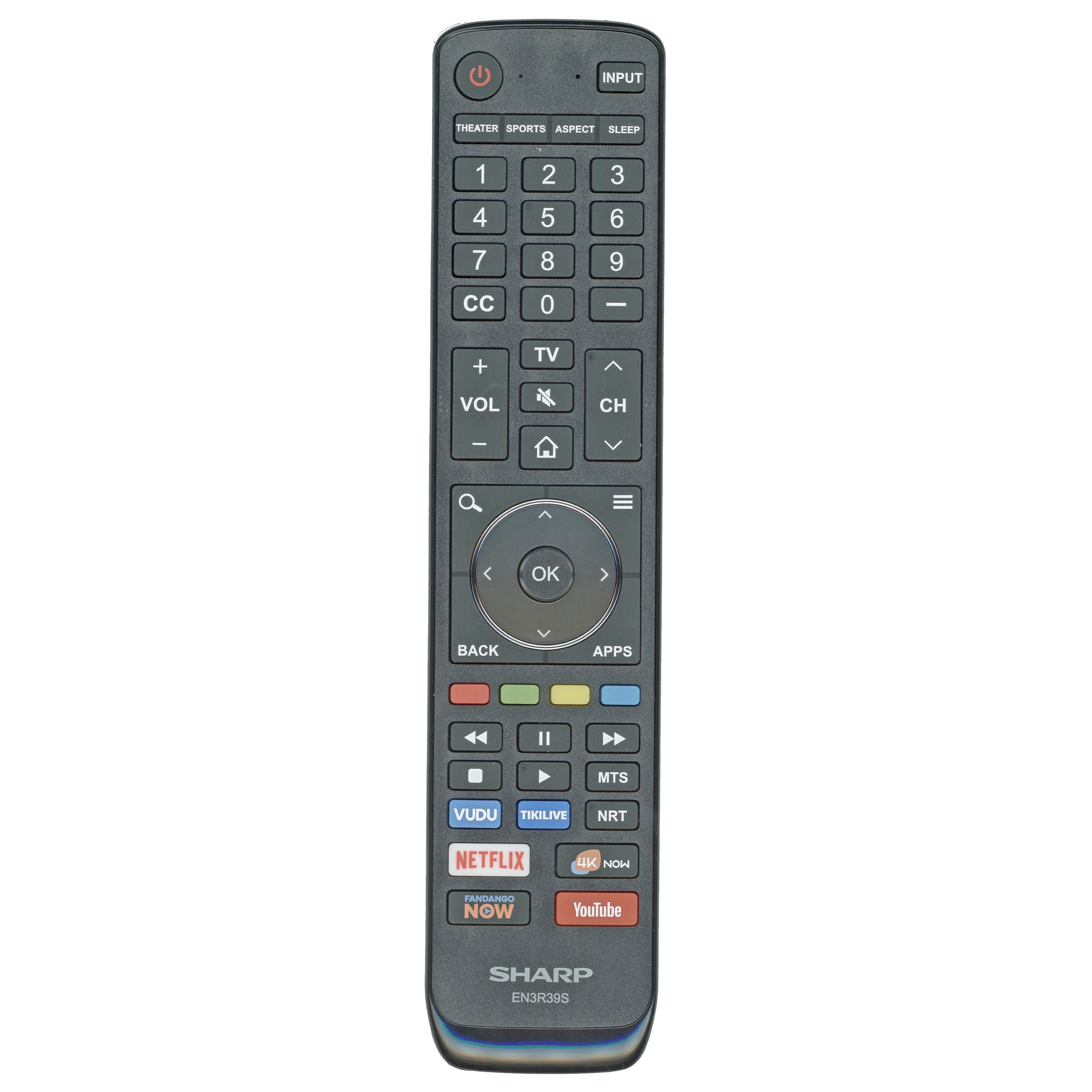 Sharp EN3R39S 2018 TV Remote Control