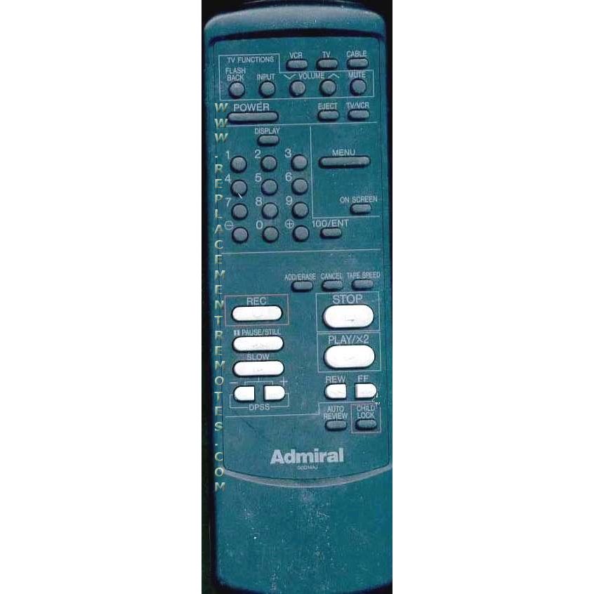 Sharp G0014AJ Admiral VCR Remote Control