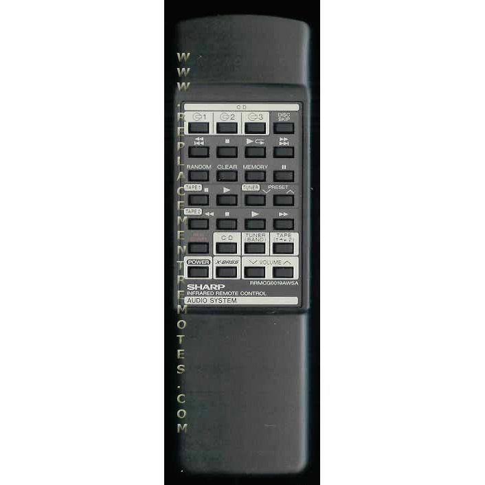 Sharp G0019AWSA Audio Remote Control