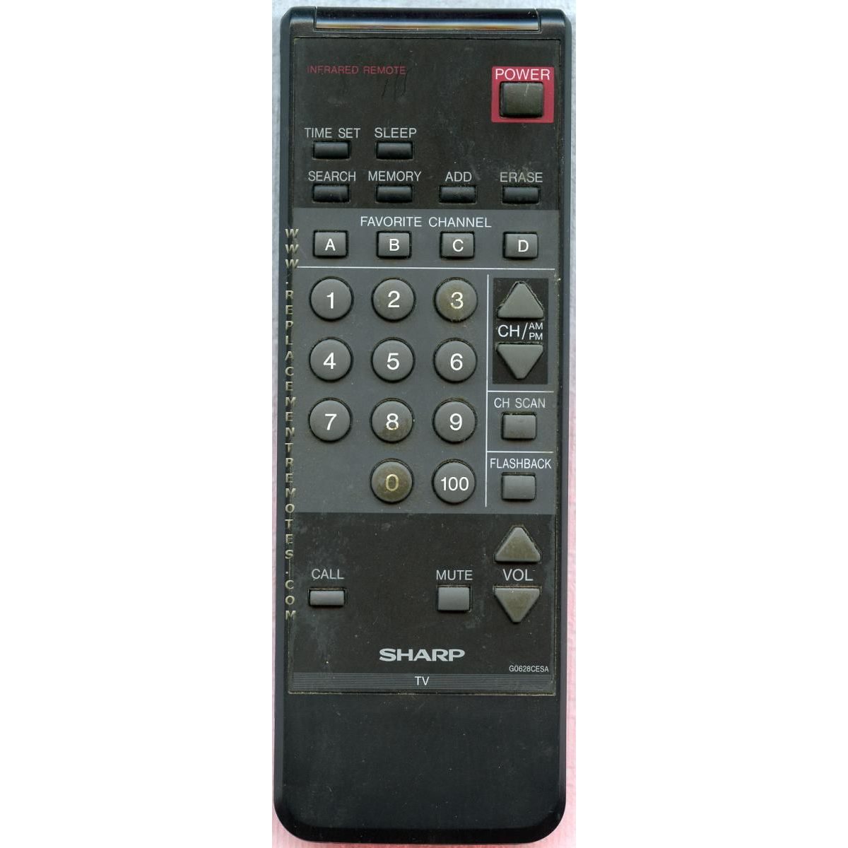 Sharp G0628CESA TV Remote Control