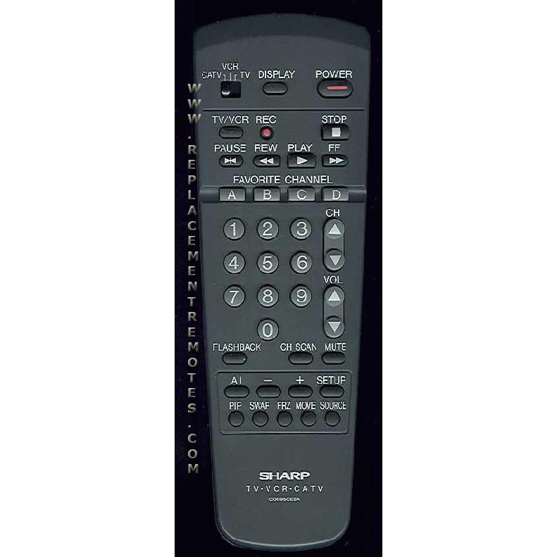 Sharp G0895CESA TV/VCR Remote Control