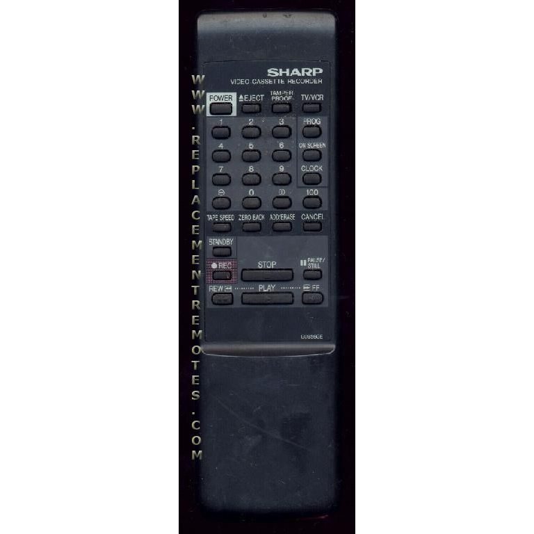 Sharp G0956GE VCR Remote Control