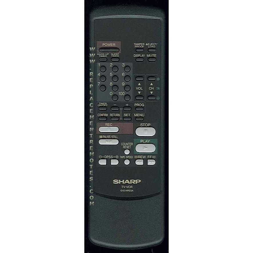 Sharp G1014PESA TV/VCR Remote Control