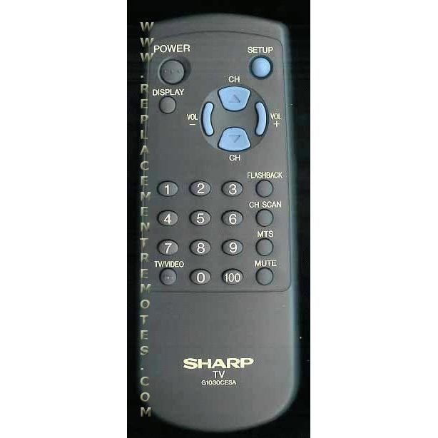 Sharp G1030CESA TV Remote Control