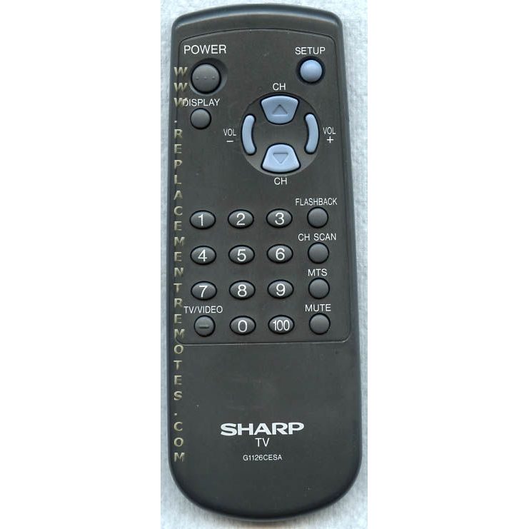 Sharp G1126CESA TV Remote Control