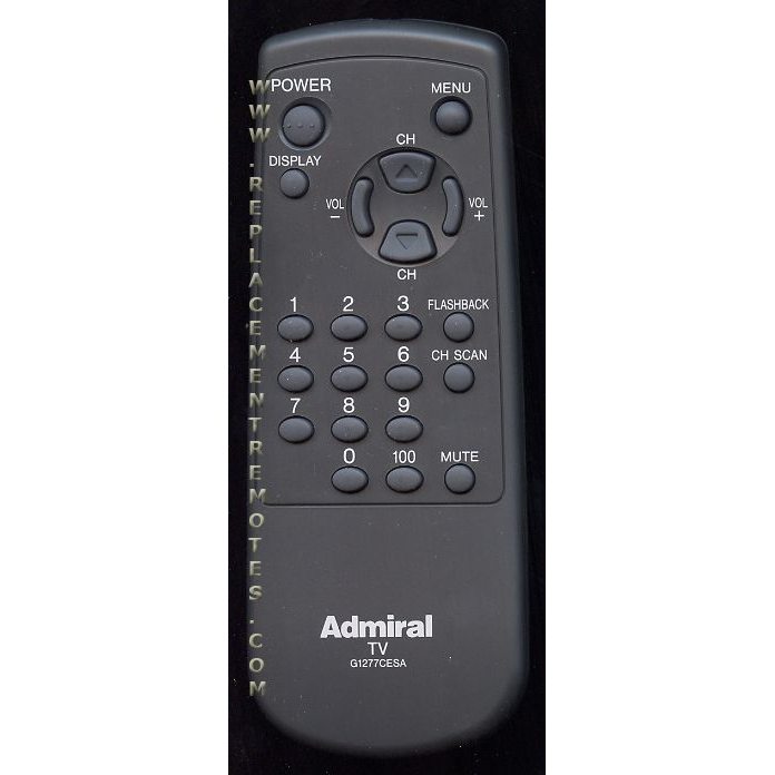 Sharp G1277CESA Admiral TV Remote Control