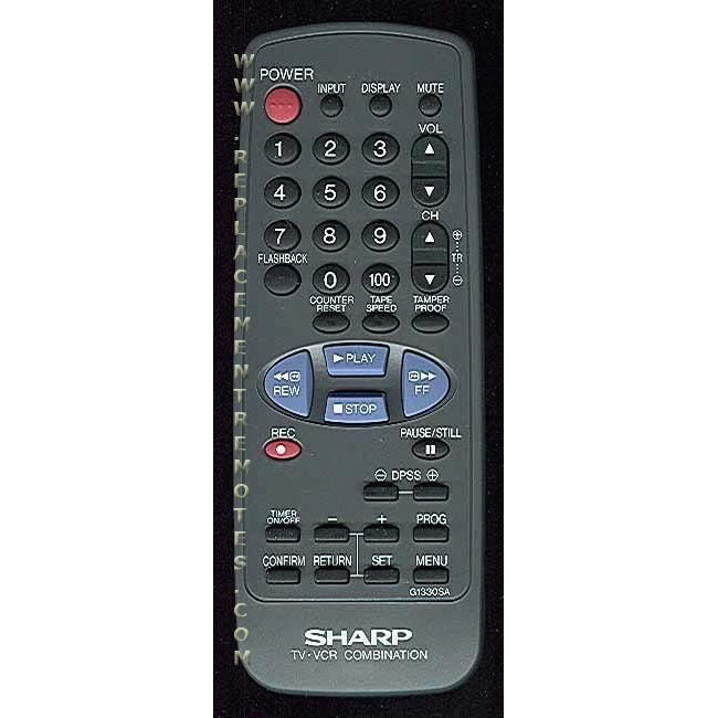 Sharp G1330SA TV/VCR Remote Control