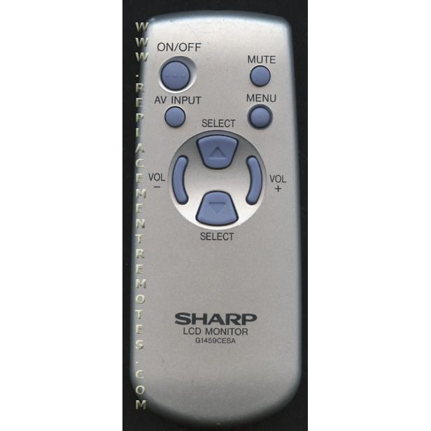 Sharp G1459CESA Monitor Remote Control