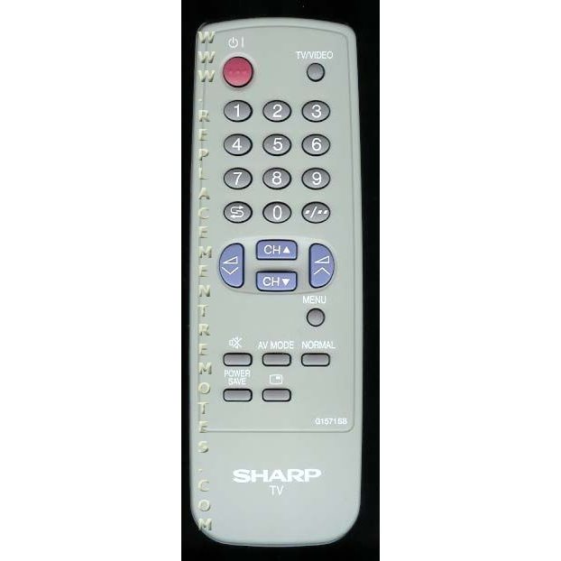 Sharp G1571SB TV Remote Control