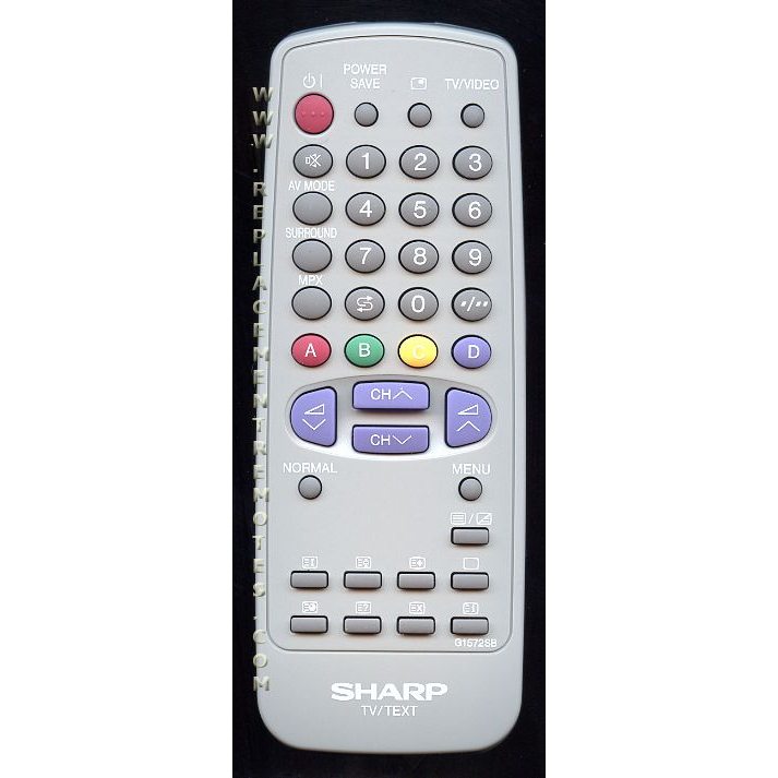 Sharp G1572SB TV Remote Control