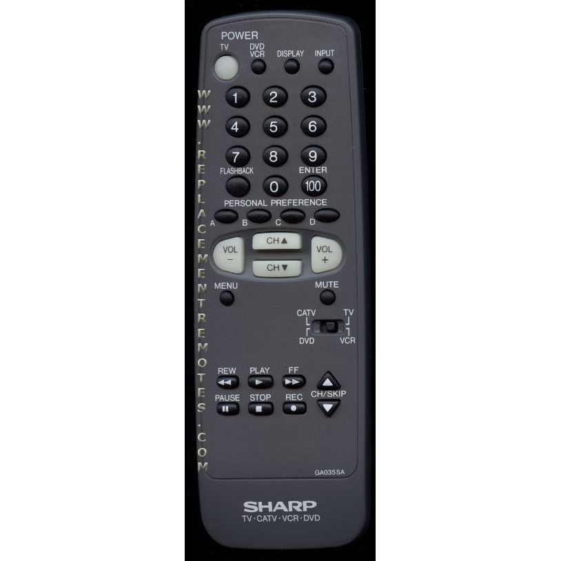 Sharp GA035SA TV Remote Control