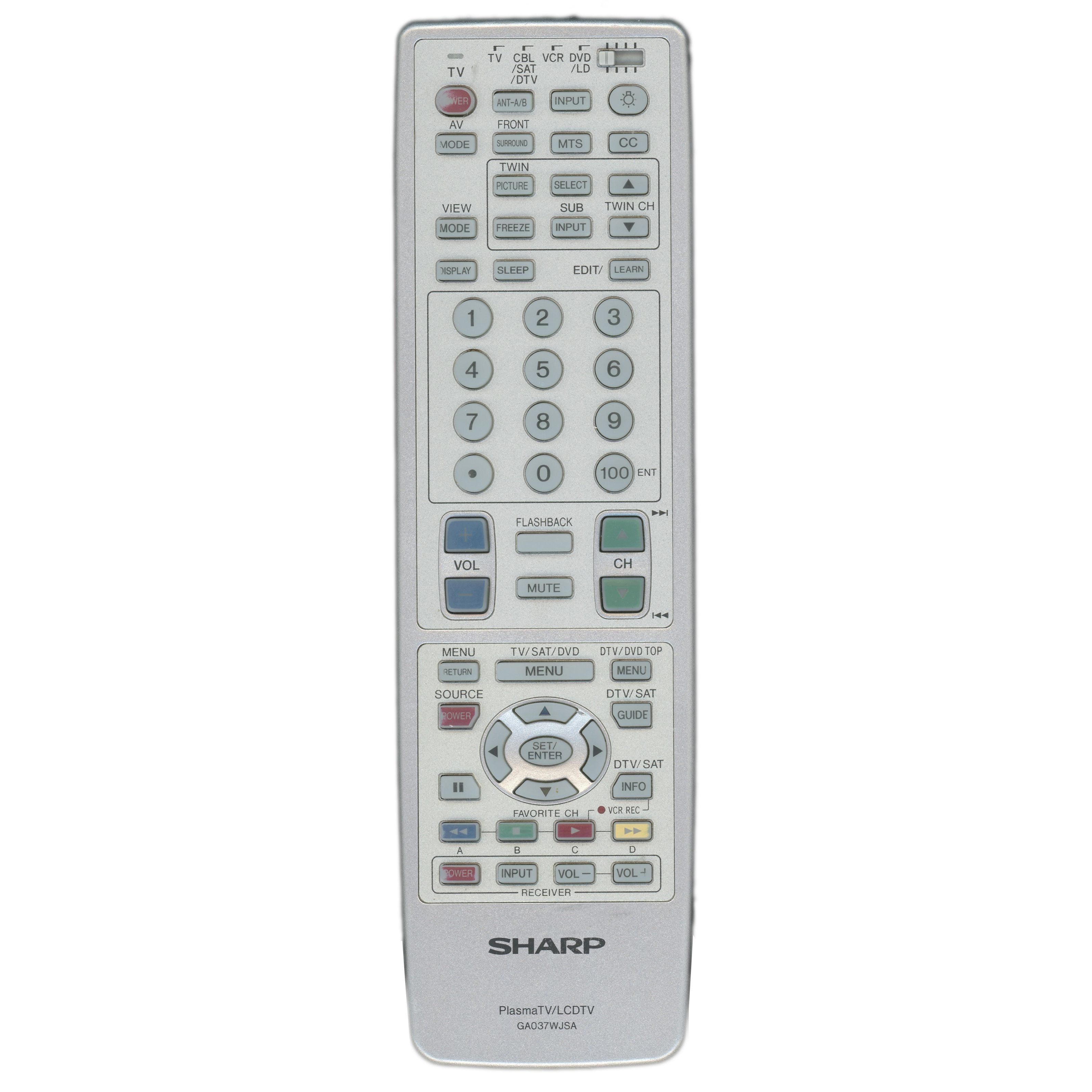 Sharp GA037WJSA TV Remote Control