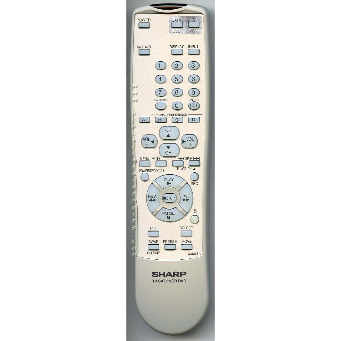 Sharp GA123SA TV Remote Control