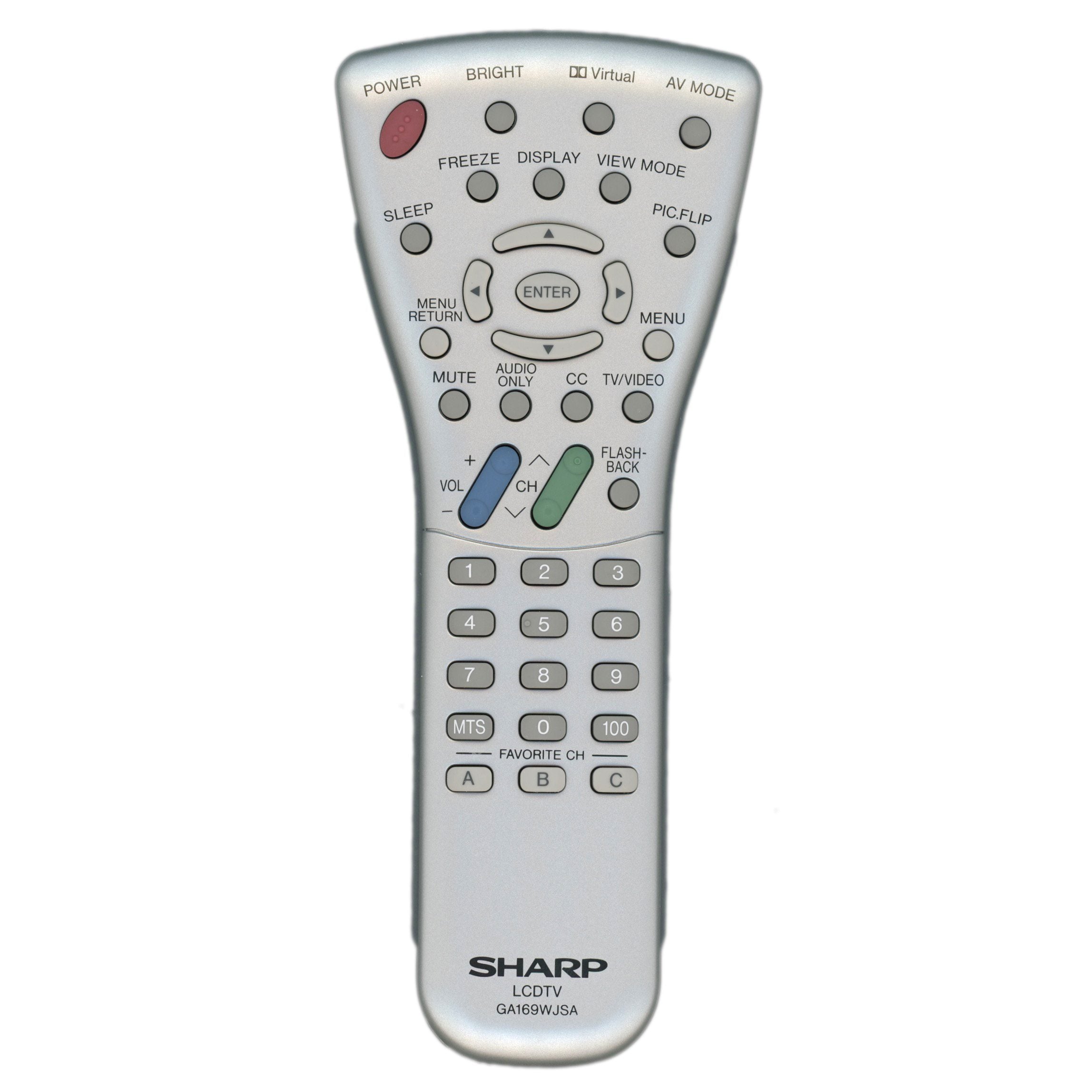 Sharp GA169WJSA TV Remote Control