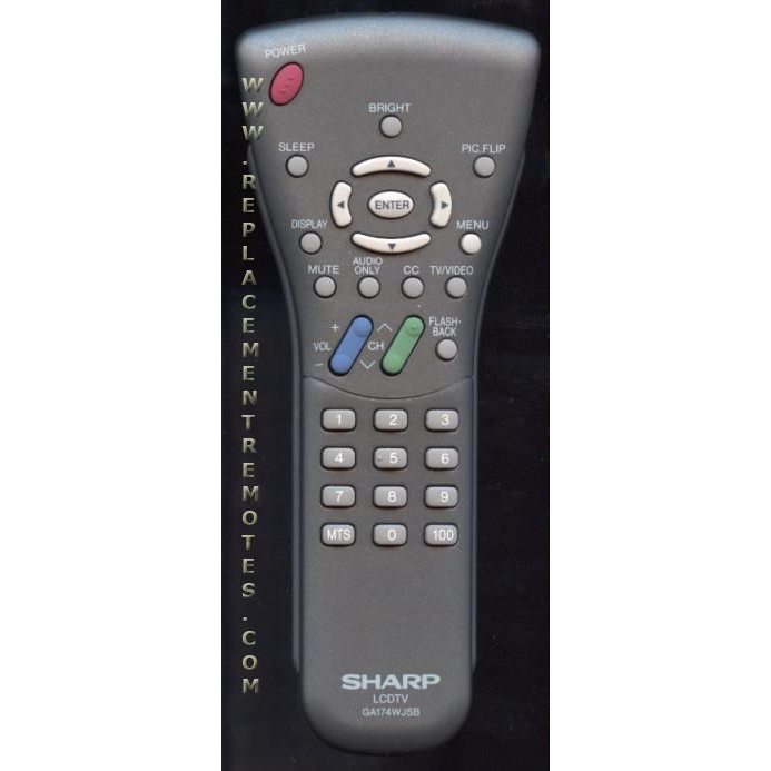 Sharp GA174WJSB TV Remote Control