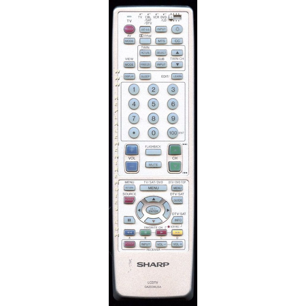 Sharp GA203WJSA TV Remote Control