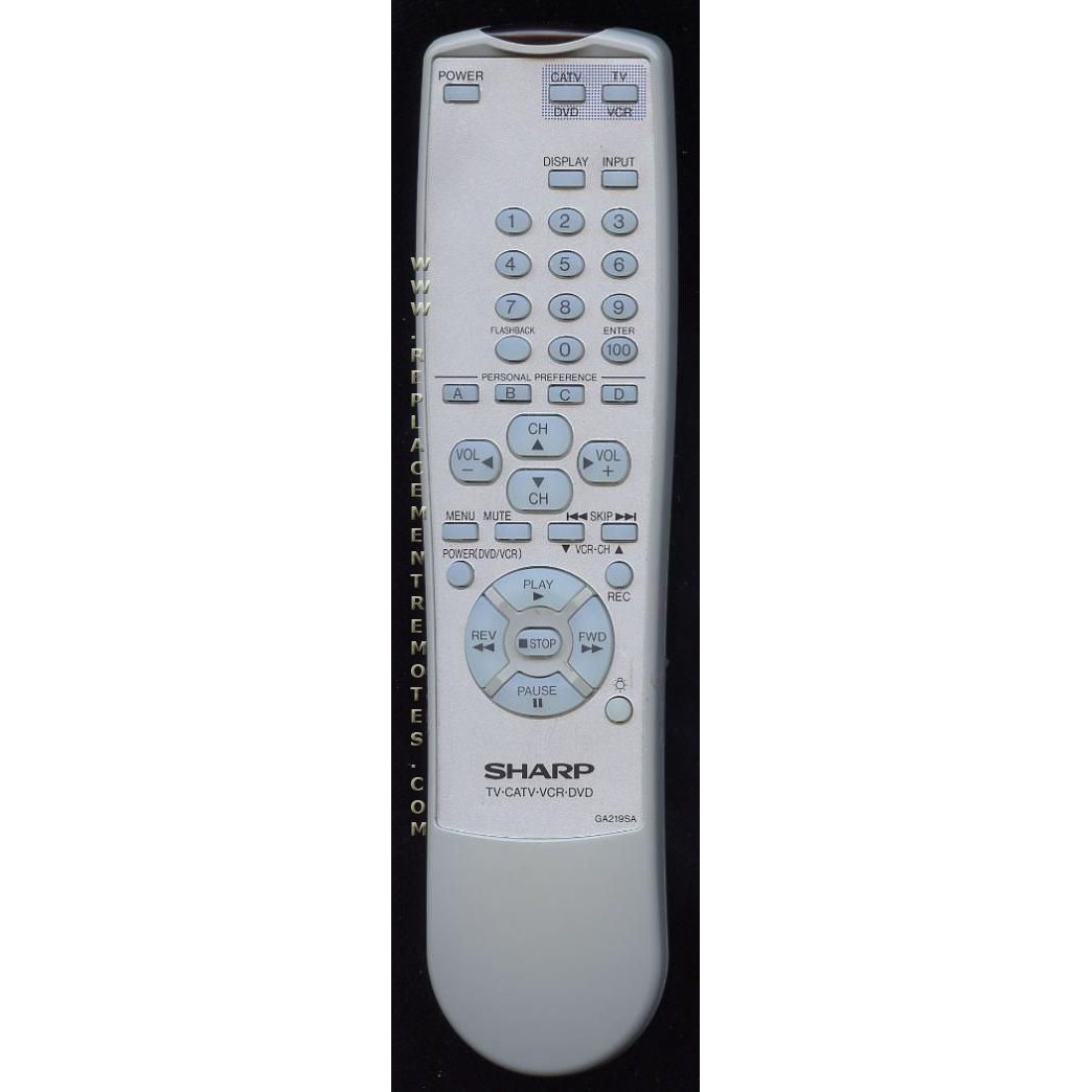 Sharp GA219SA TV Remote Control