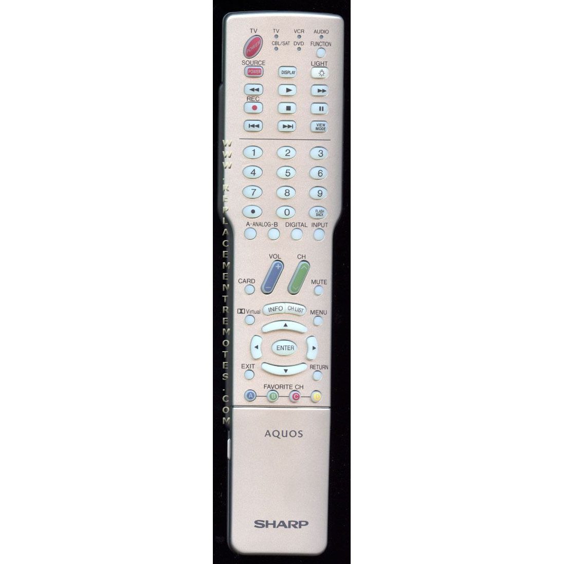 Sharp GA264WJSA TV Remote Control