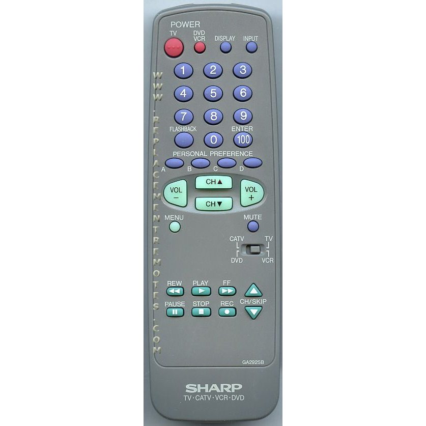 Sharp GA292SB TV Remote Control