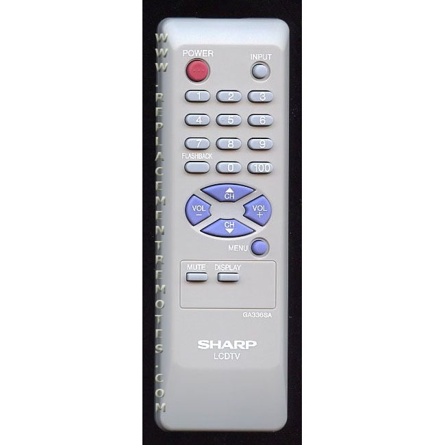 Sharp GA336SA TV Remote Control