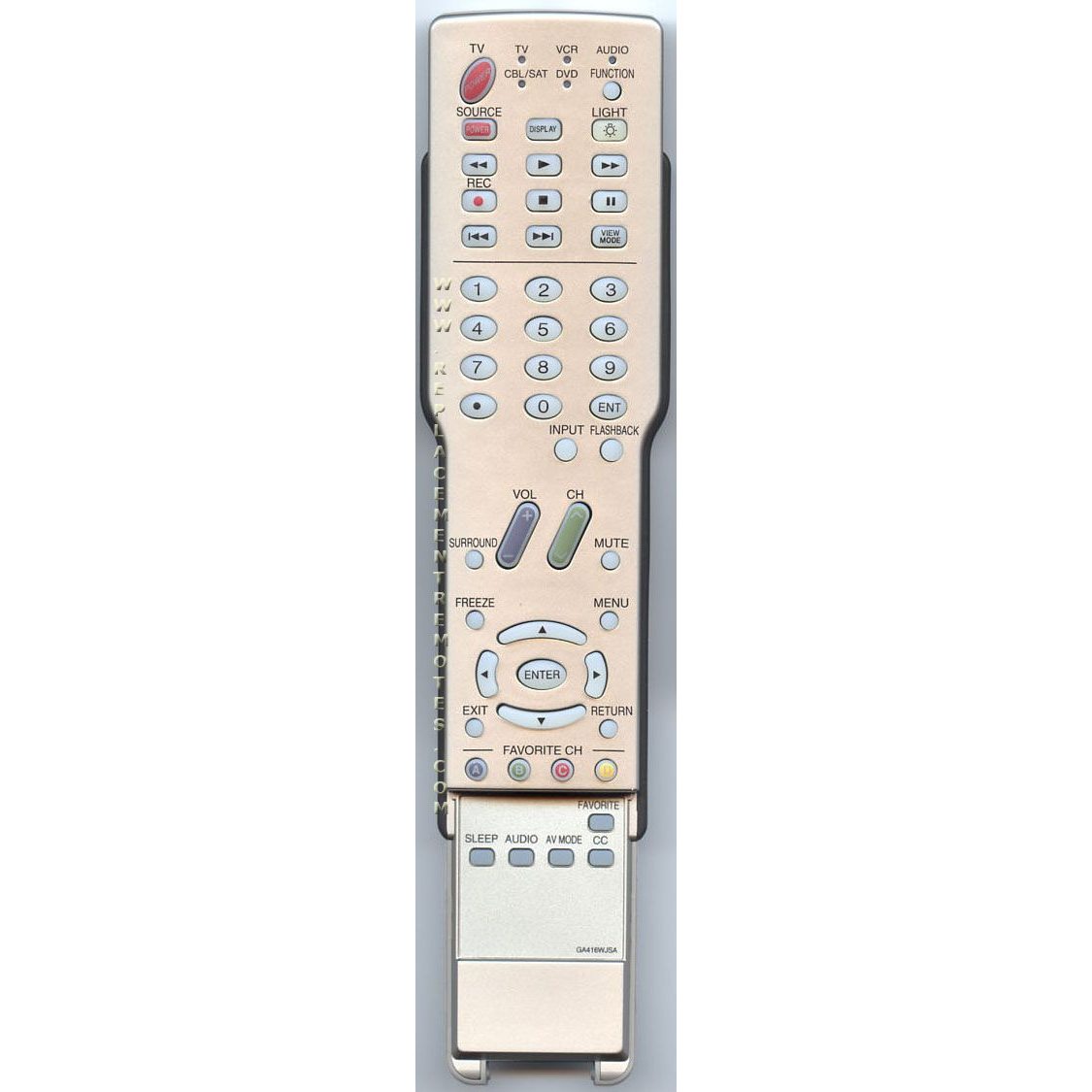 Sharp GA416WJSA TV Remote Control