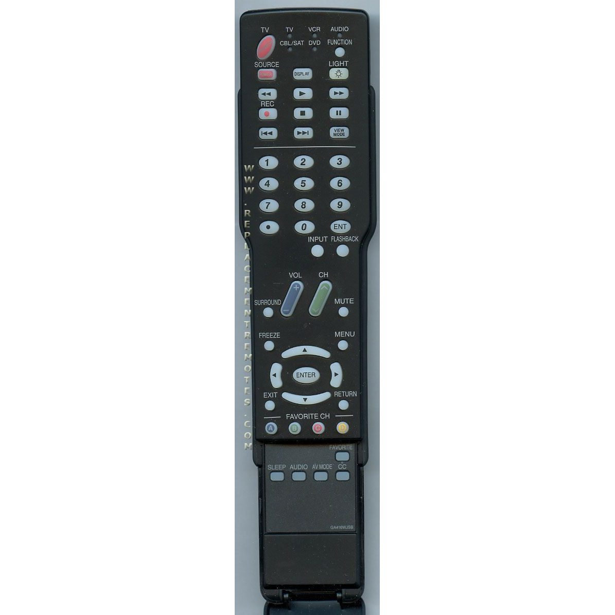 Sharp GA416WJSB TV Remote Control