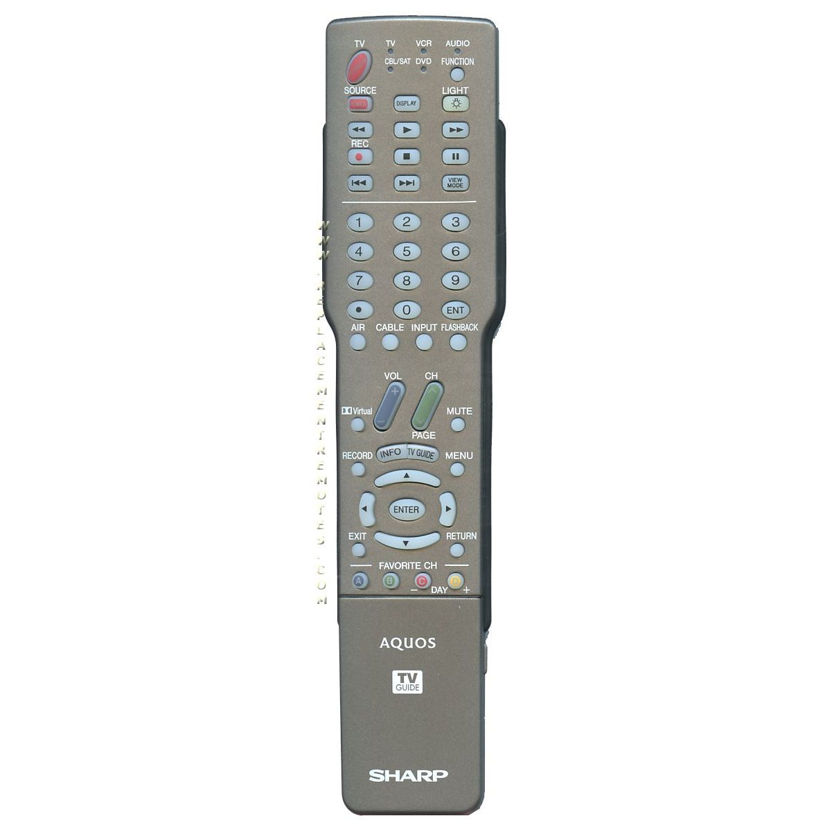 Sharp GA425WJSB TV Remote Control