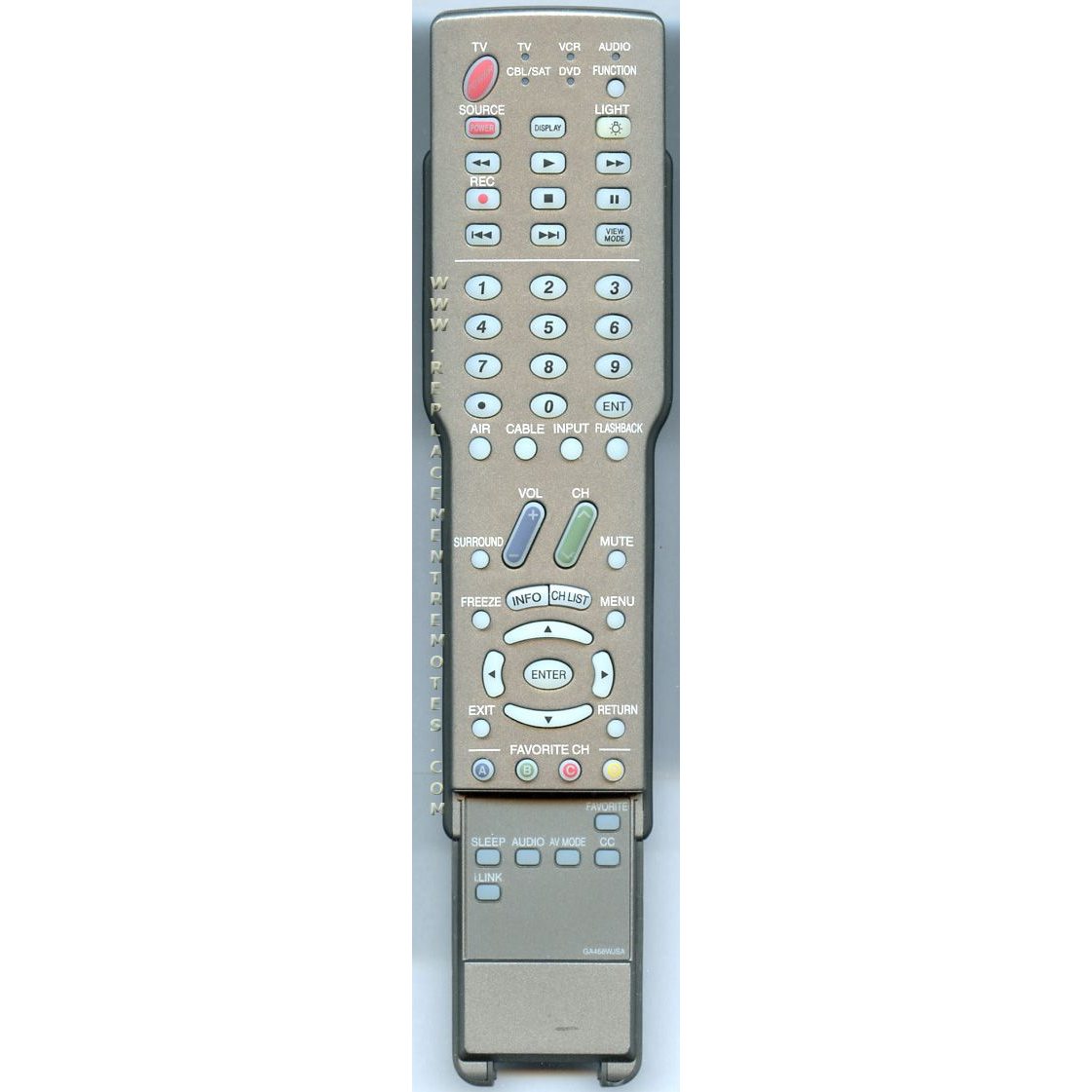 Sharp GA468WJSA TV Remote Control