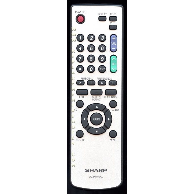 Sharp GA536WJSA TV Remote Control