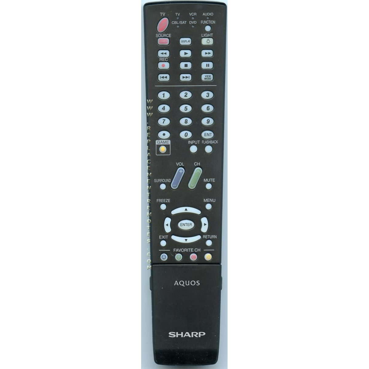 Sharp GA551WJSA TV Remote Control