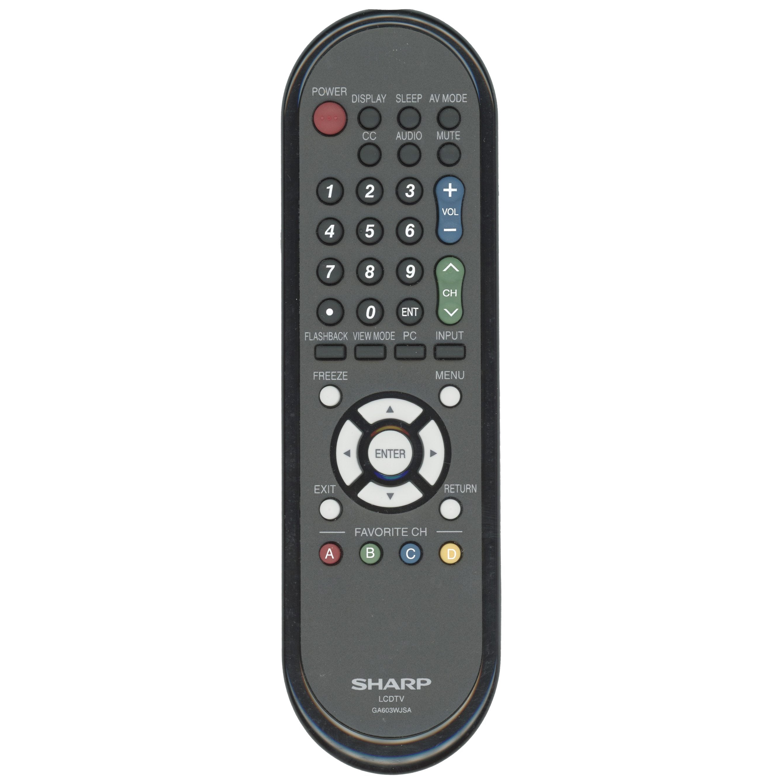 Sharp GA603WJSA TV Remote Control