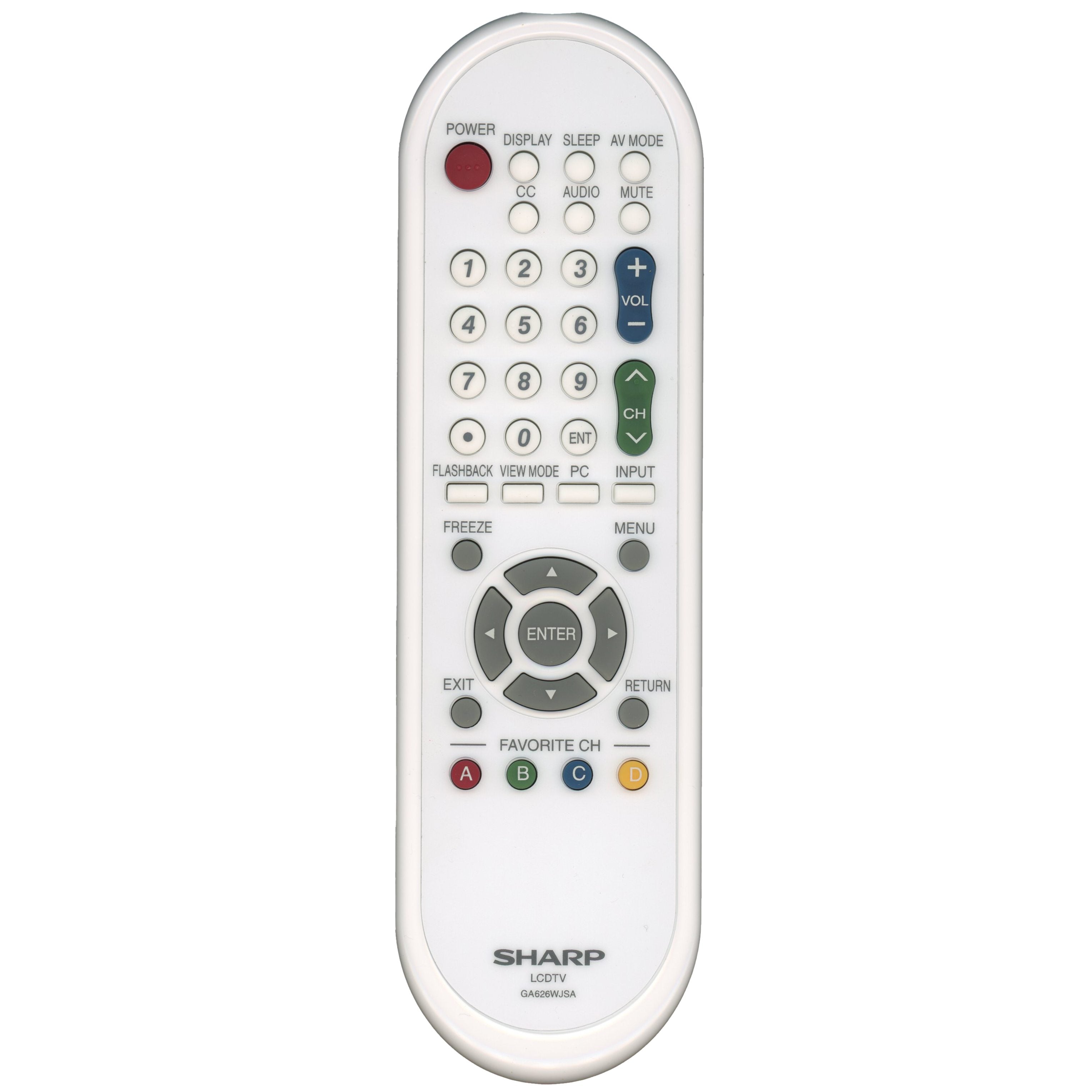 Sharp GA626WJSA TV Remote Control