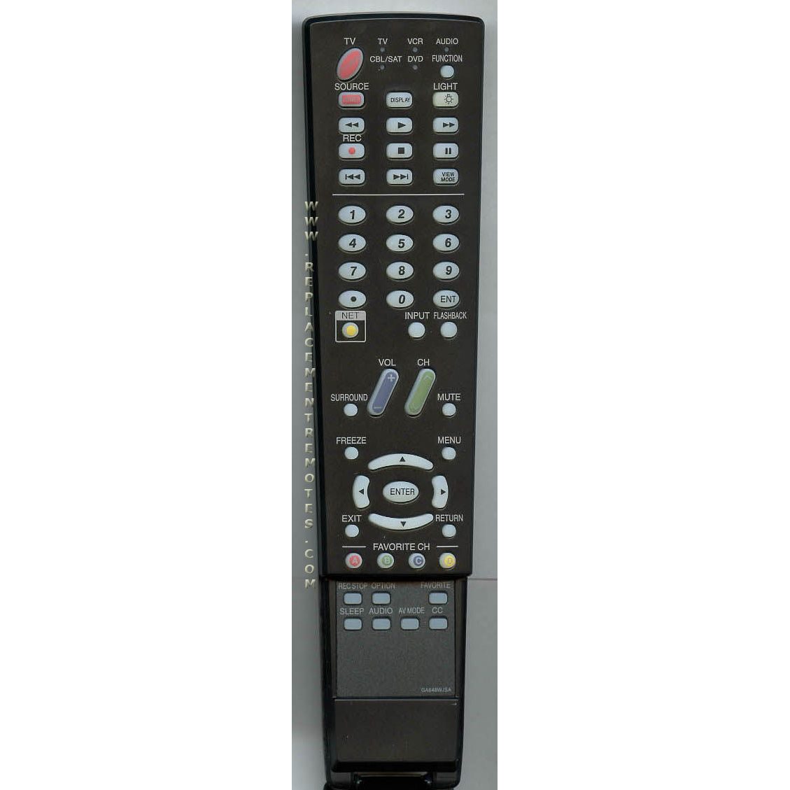 Sharp GA648WJSA TV Remote Control