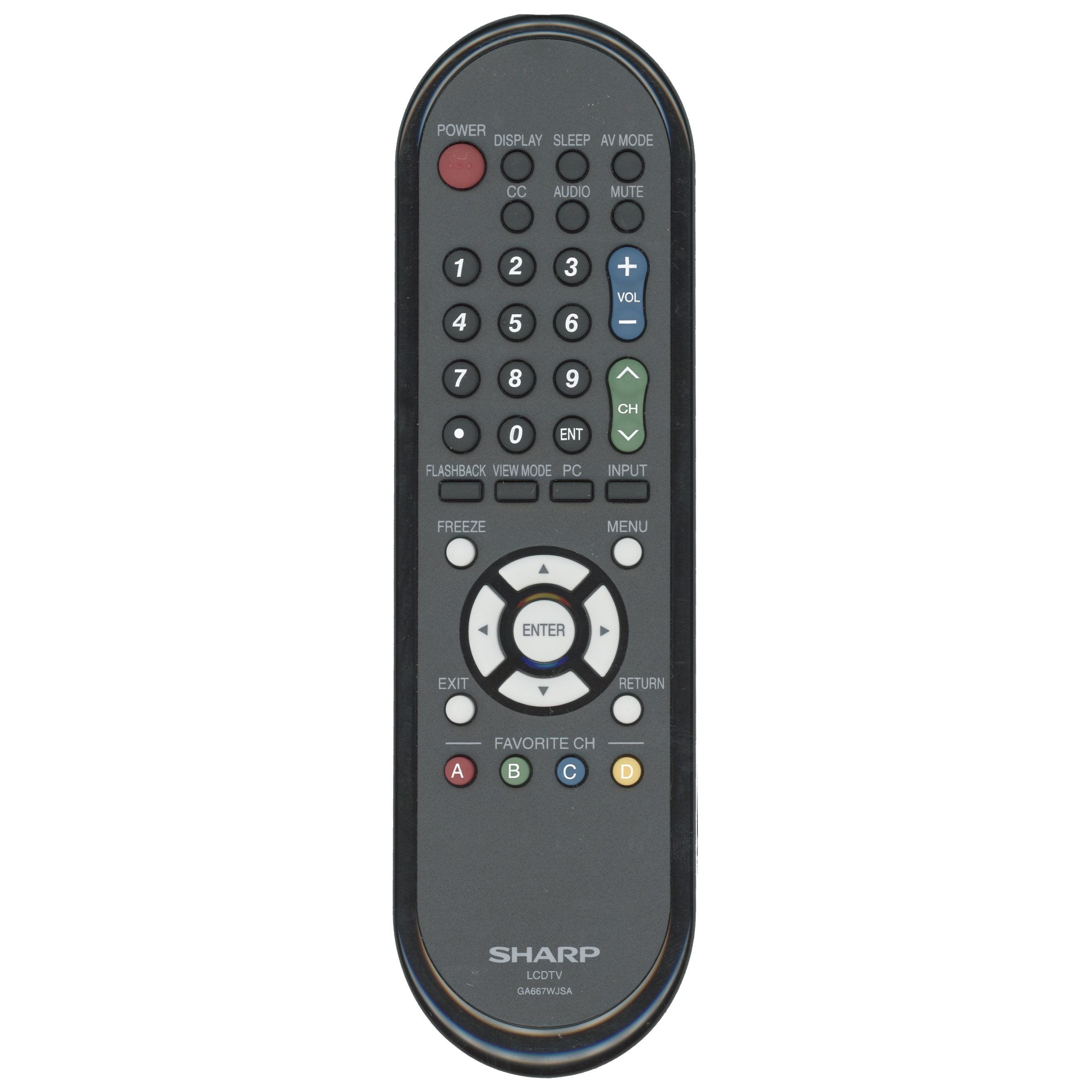 Sharp GA667WJSA TV Remote Control