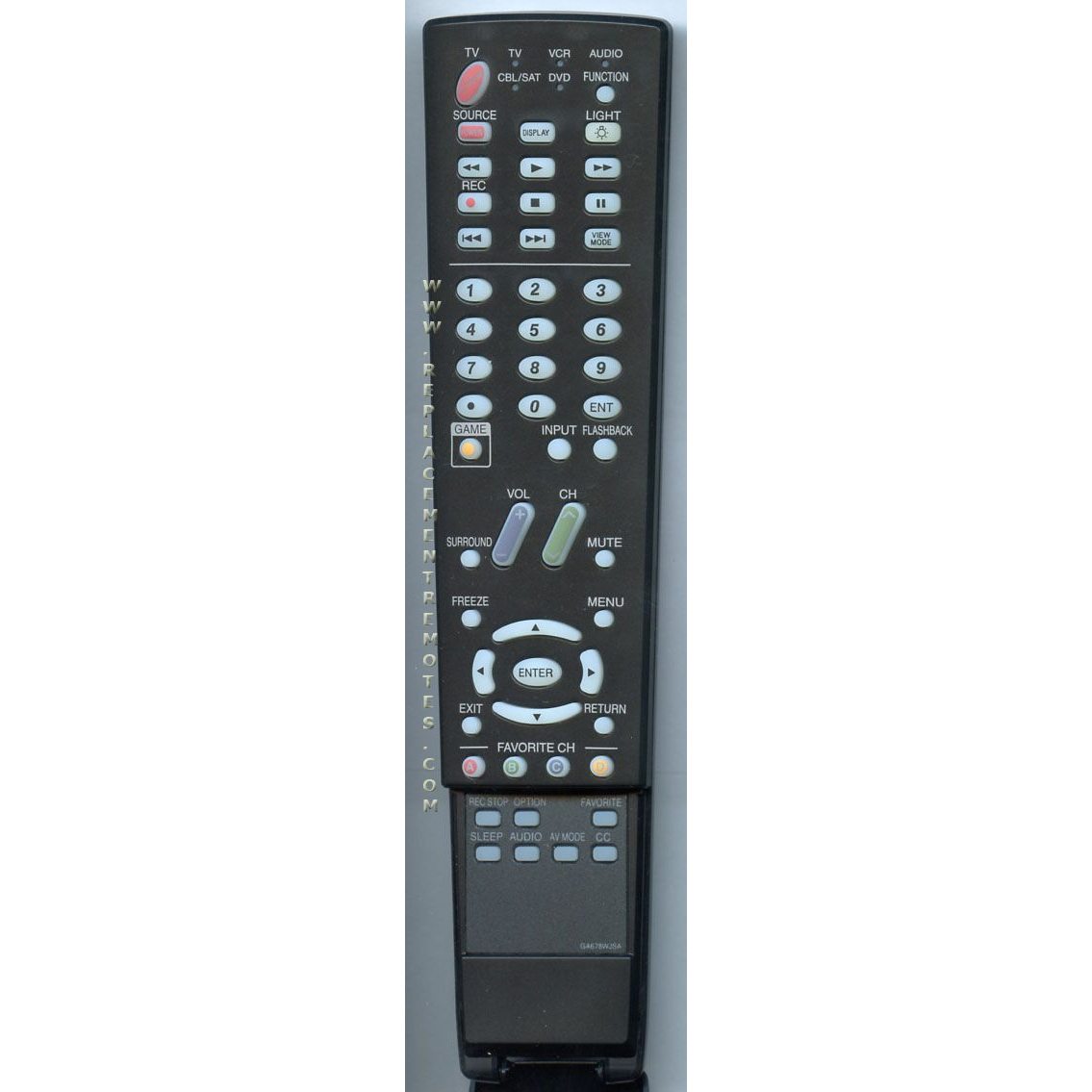 Sharp GA678WJSA TV Remote Control