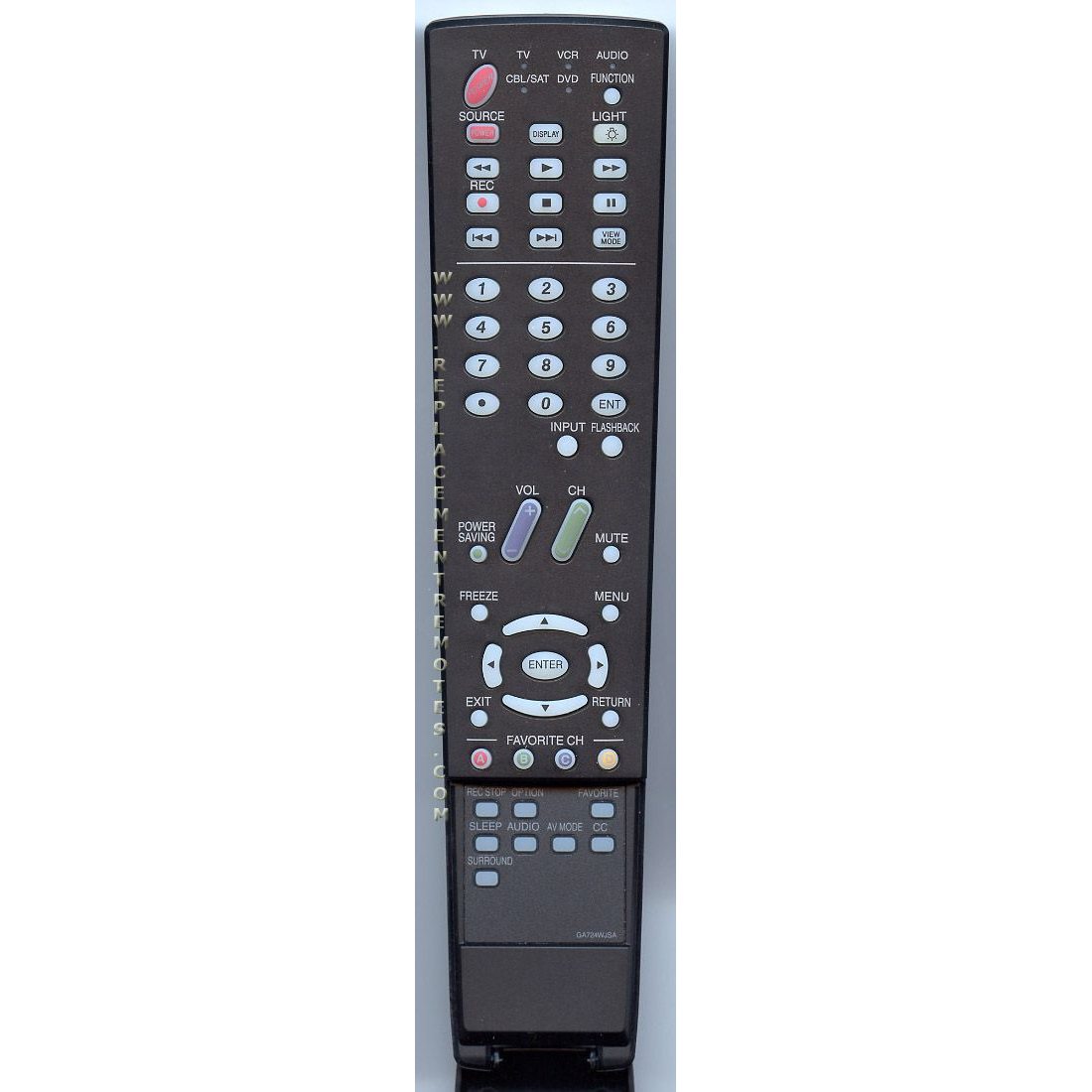 Sharp GA724WJSA TV Remote Control