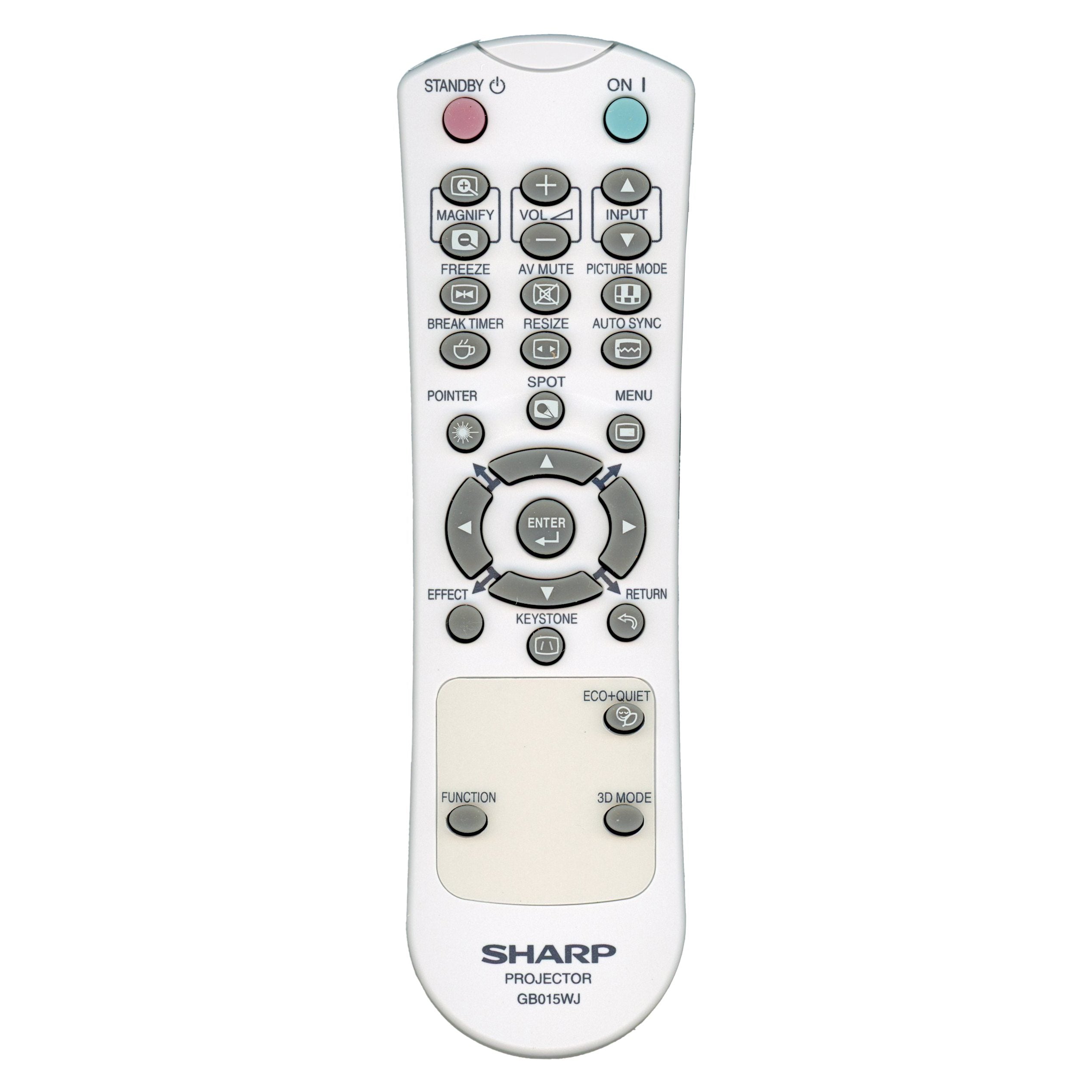 Télécommande pour projecteur Sharp GB015WJ