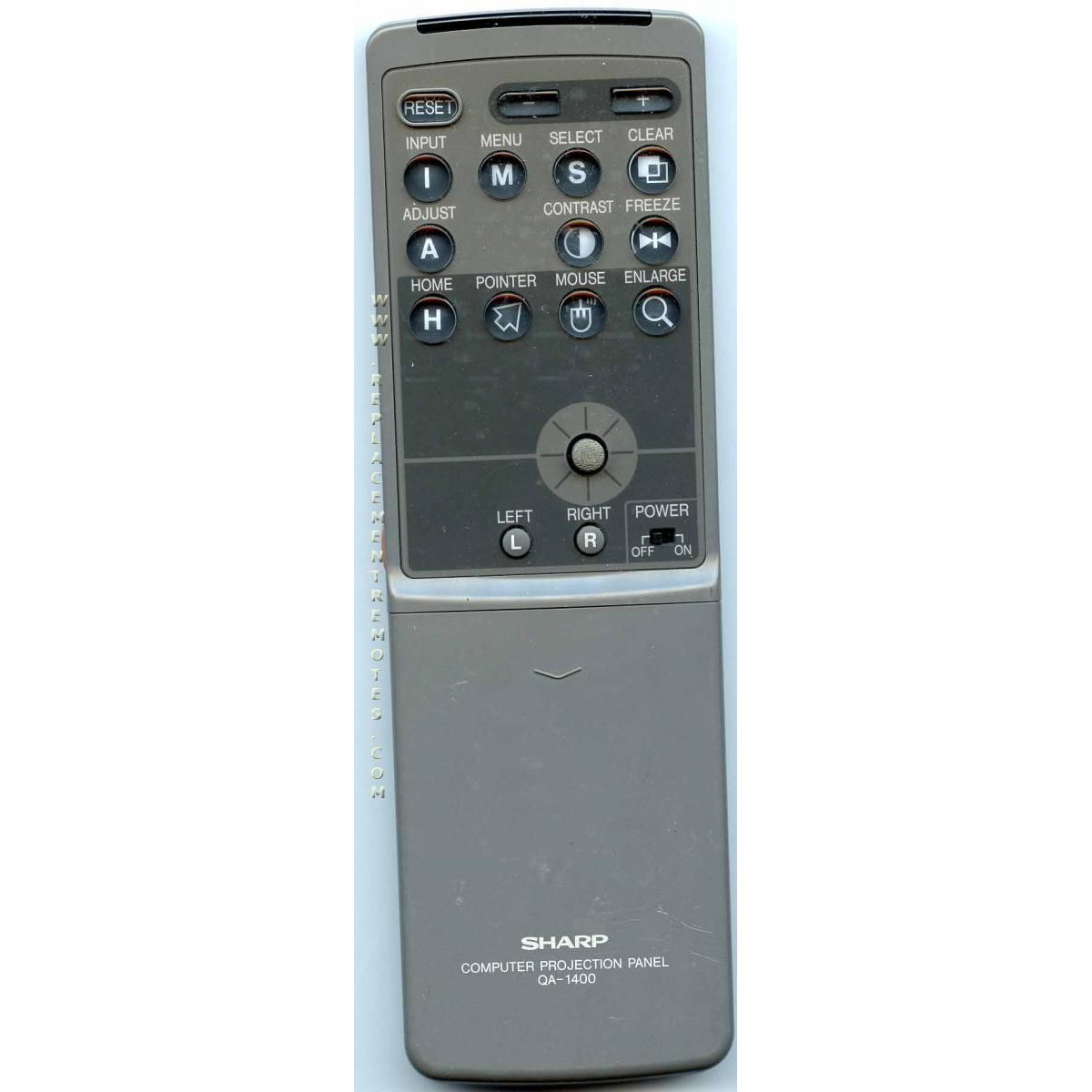 Sharp QA1400 Monitor Remote Control