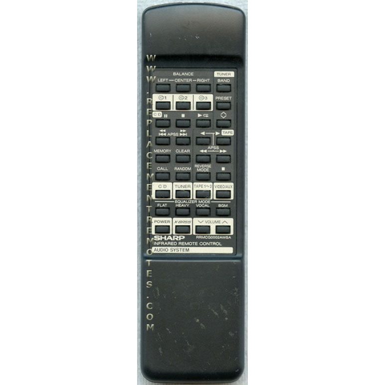 Sharp RRMCG0002AWSA Audio Remote Control