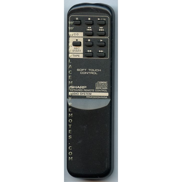 Sharp RRMCG0024AWSA Audio Remote Control