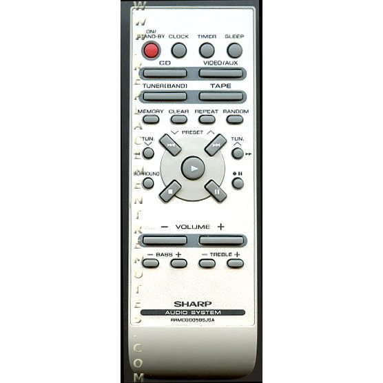 Sharp RRMCG0059SJSA Audio Remote Control