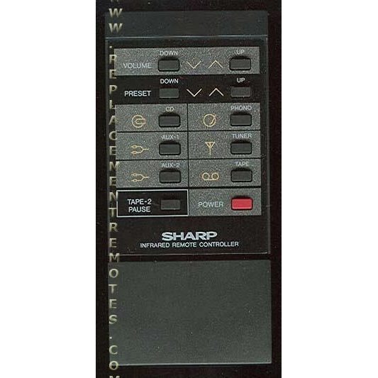 Sharp RRMCG0072AFSA Audio Remote Control