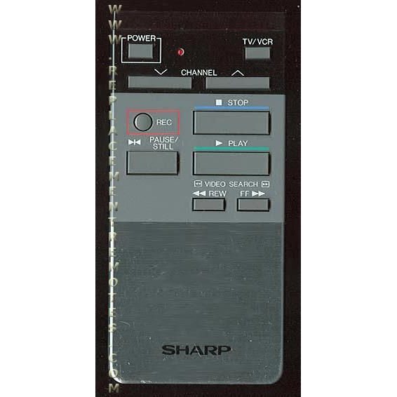 Sharp RRMCG0120GESA VCR Remote Control