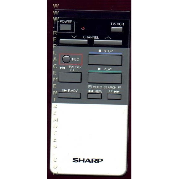 Sharp RRMCG0121GESA VCR Remote Control