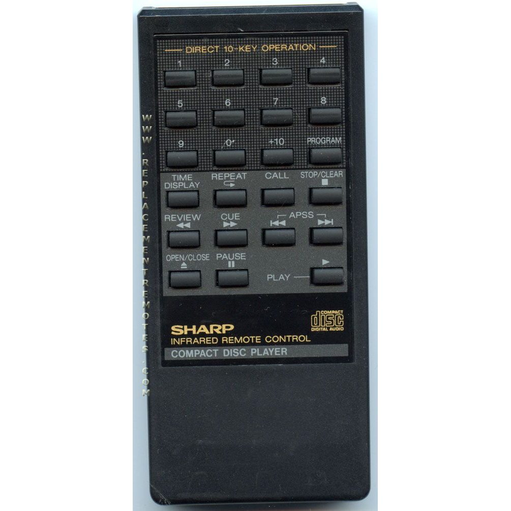 Sharp RRMCG0202AFSA CD Remote Control