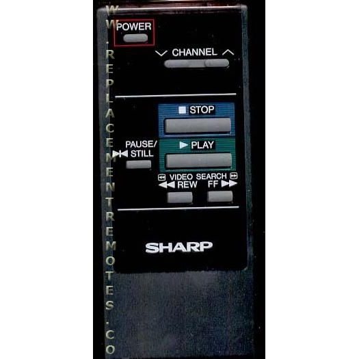 Sharp RRMCG0202GESA VCR Remote Control