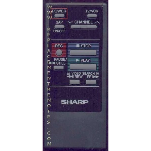 Sharp RRMCG0204GESA VCR Remote Control